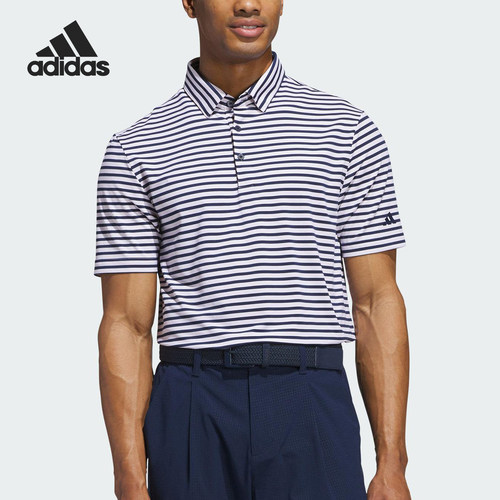 Adidas/阿迪达斯官方正品当季新款男士条纹运动翻领POLO衫JP0476