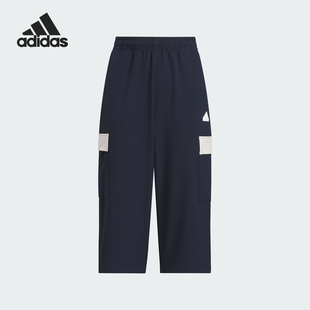 阿迪达斯正品 PNT儿童运动休闲七分裤 JE6038 Adidas