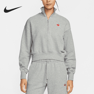 HV8731 Nike 女士半拉链针织柔软卫衣套头衫 新款 063 耐克正品