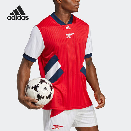 Adidas/阿迪达斯官方正品阿森纳足球男子运动休闲文化球衣HT7151
