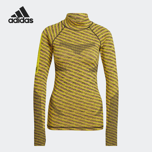 Adidas/阿迪达斯官方正品新款女士时尚休闲高领运动长袖T恤HI1946