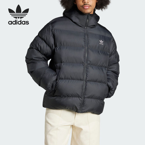 Adidas/阿迪达斯正品三叶草男士连帽户外保暖运动棉服IY3396