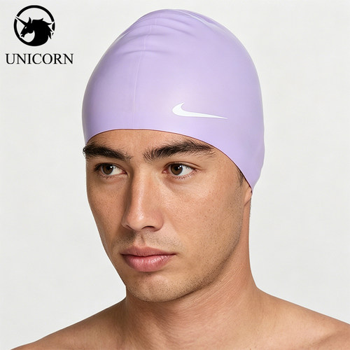Nike/耐克正品空Swim硅胶泳帽新款经典男游泳道泳帽CW9487-515