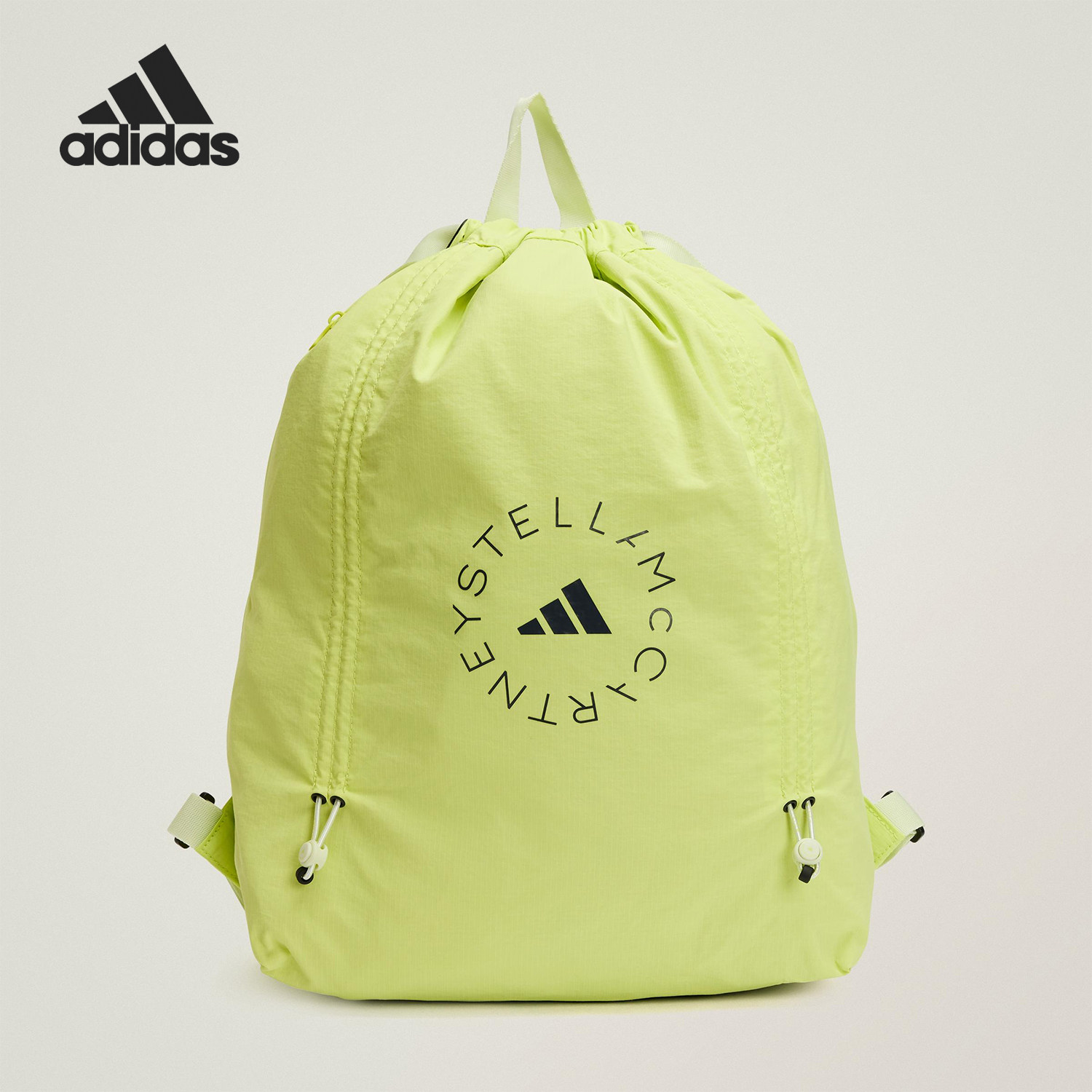 Adidas/阿迪达斯正品GYM SACK女士抽绳健身双肩背袋包JN7102