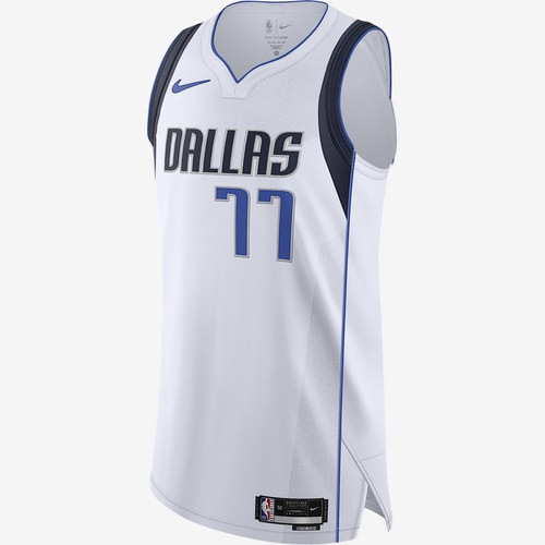 Nike耐克正品AU男款NBA独行侠队东契奇篮球赛场款球衣CW3271-103