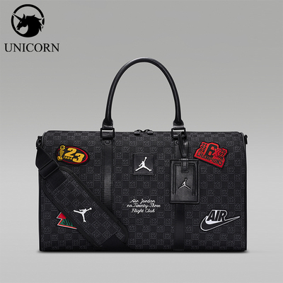 Nike/耐克正品Jordan Monogram男士时尚经典图案行李包IQ3207-010