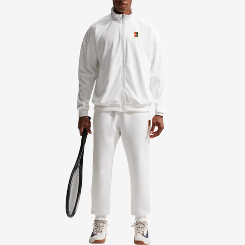 Nike耐克正品Court Heritage男拉链立领防风保暖网球FZ6925-100