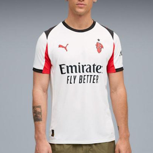 Puma/彪马正品AC米兰25/26客场球衣新款经典男足球衣779971-02