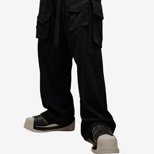 Adidas阿迪达斯正品运动裤男阔腿宽松松紧水洗运动长裤JD9799