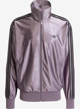 Adidas阿迪达斯正品Firebird男款金属条纹拉链宽松夹克JX1496