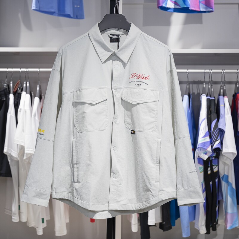 李宁正品韦德系列男子新款简约翻领舒适宽松休闲外套AFDT511-3