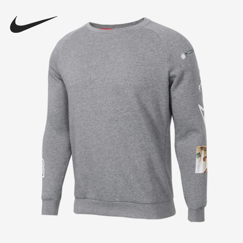 Nike/耐克正品春秋新款男子运动圆领针织长袖卫衣CD5872-091