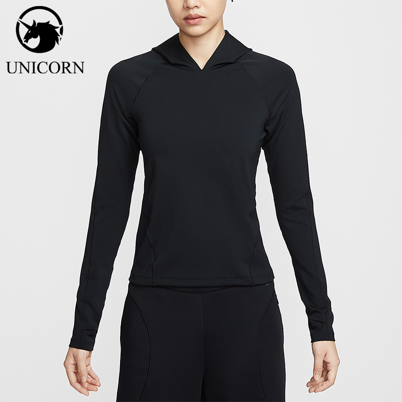 Nike/耐克正品Dri-FIT女士休闲运动修身连帽套头卫衣IF0739-010