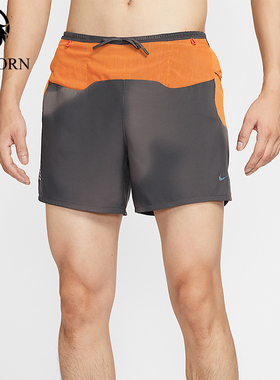 Nike/耐克正品2025男士耐穿拼接运动梭织透气跑步短裤IM9669-060