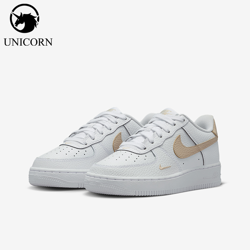 Nike/耐克正品Air Force 1 GS女子大童透气板鞋IO7403-102