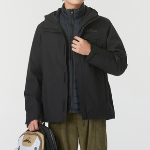 Jack wolfskin/狼爪正品日常男士三合一羽绒服A62338-6000