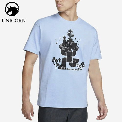 Nike/耐克正品花卉图案印花圆领短袖T恤经典男短袖T恤DQ1011-548