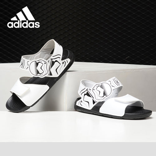 Adidas/阿迪达斯正品Star Wars AltaSwim大童沙滩凉鞋 CQ0127