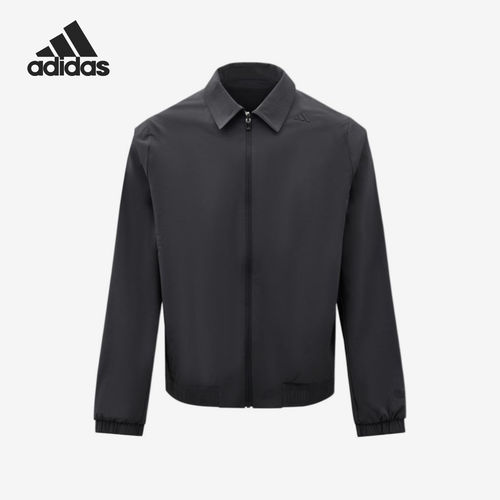 Adidas/阿迪达斯官方正品男士运动翻领拉链长袖夹克外套KY7751