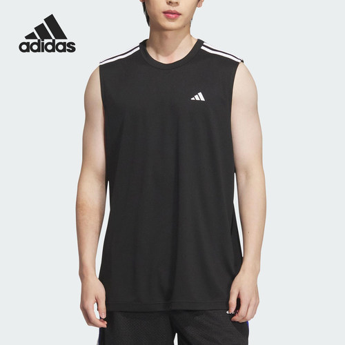 Adidas/阿迪达斯正品2025夏季男士篮球运动无袖背心KE5906