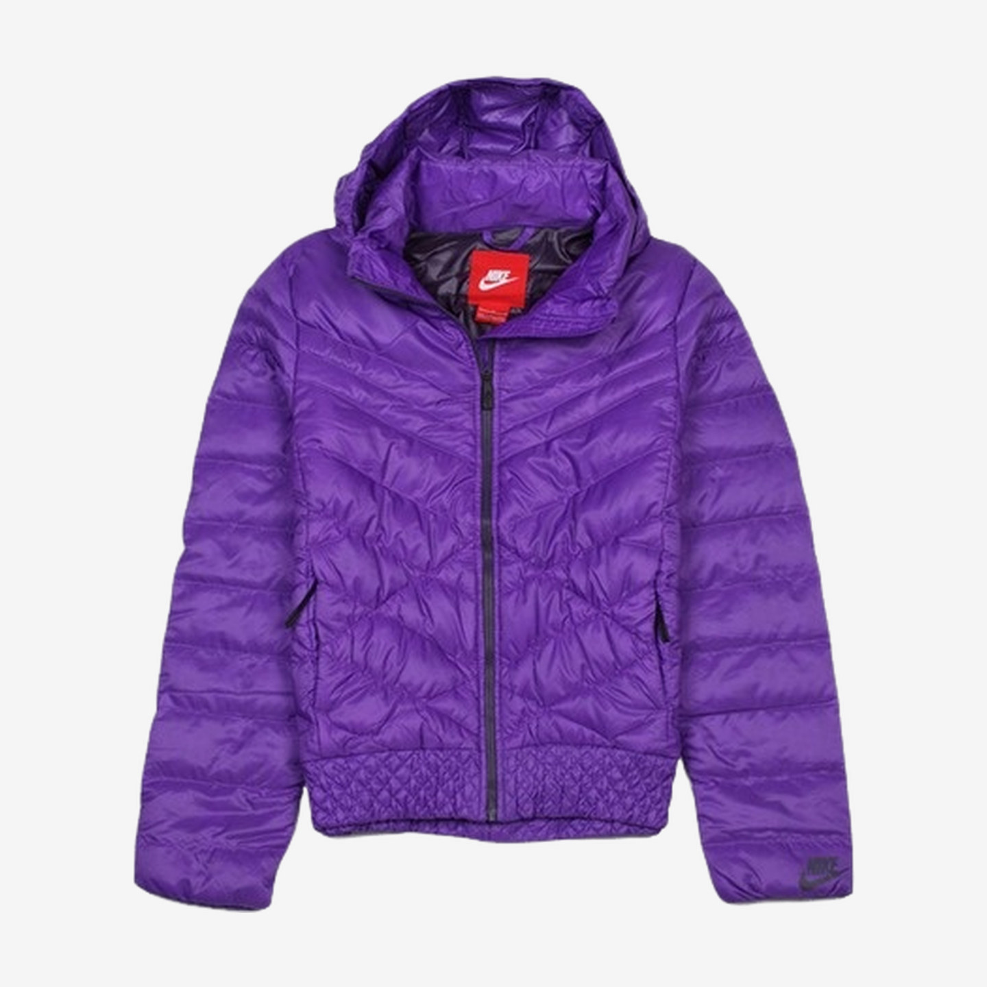 Nike耐克正品女士羽绒修身短款拉链连帽运动休闲帽子541411-560