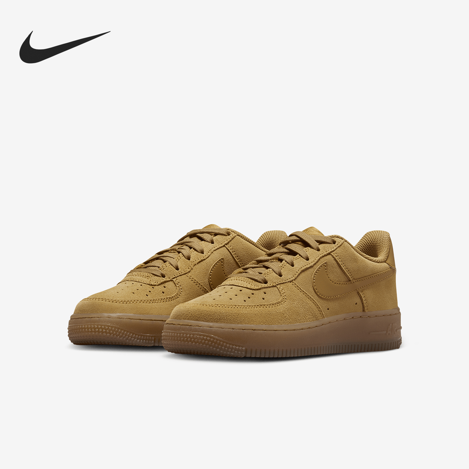 Nike/耐克正品AIR FORCE 1 GS女子大童运动板鞋HQ7476-700