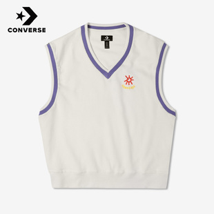 Converse匡威新款女子涂鸦针织休闲运动学院马甲背心10024883