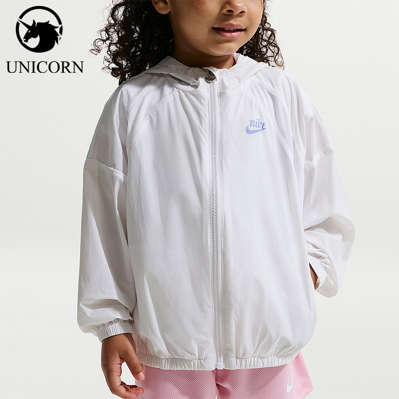 Nike/耐克正品春秋婴童轻盈梭织网球拉链经典夹克外套IW1712-100