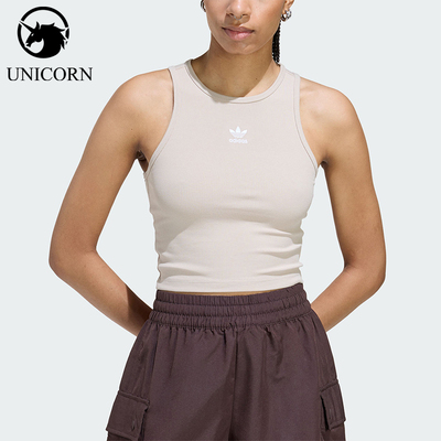 Adidas/阿迪达斯正品三叶草女士运动经典修身T恤针织背心KD3822