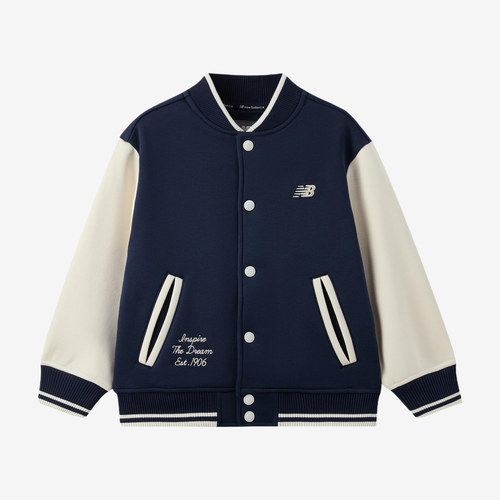 New Balance新百伦正品棒球服儿童保暖长袖普通外套4DF4E033-NV