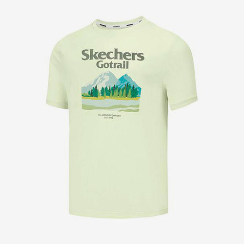 Skechers/斯凯奇正品夏季款男童日常针织短袖T恤衫P225B106-05JR