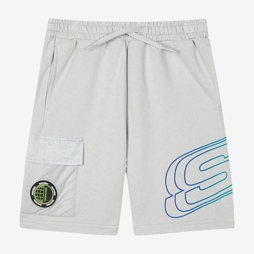 Skechers斯凯奇正品儿童款kids简约舒适系带短裤L223B038-00U1