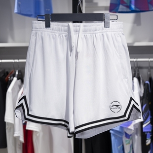 AKSU941 李宁正品 CBA专业篮球系列男子宽松速干透气百搭运动短裤