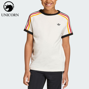 Adidas/阿迪达斯正品三叶草3STRIPEST-SHIRT经典短袖T恤KQ8369