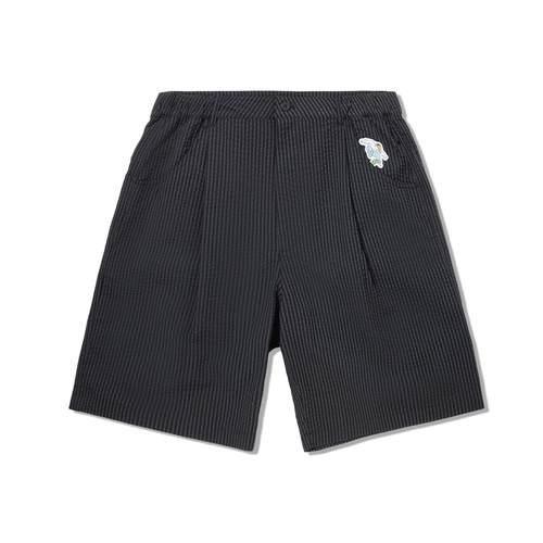 李宁李宁正品2025夏季新款男子宽松时尚休闲条纹运动短裤AKSV405