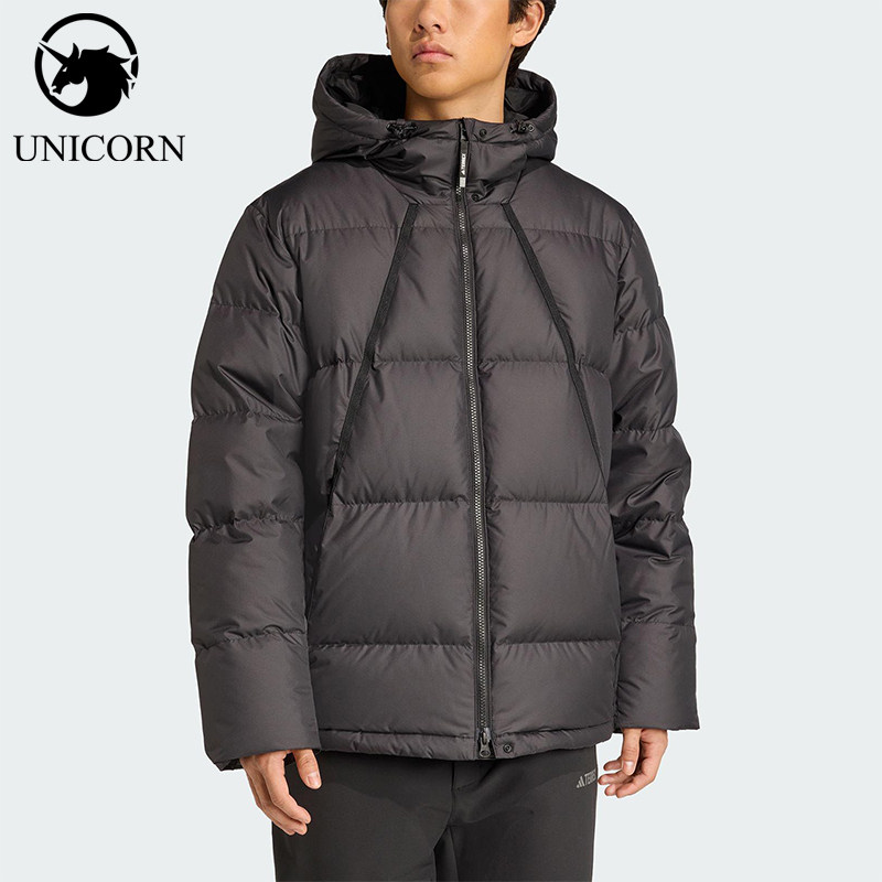 Adidas/阿迪达斯正品GOOSE DOWN JACKET男士休闲防风羽绒服JV6210