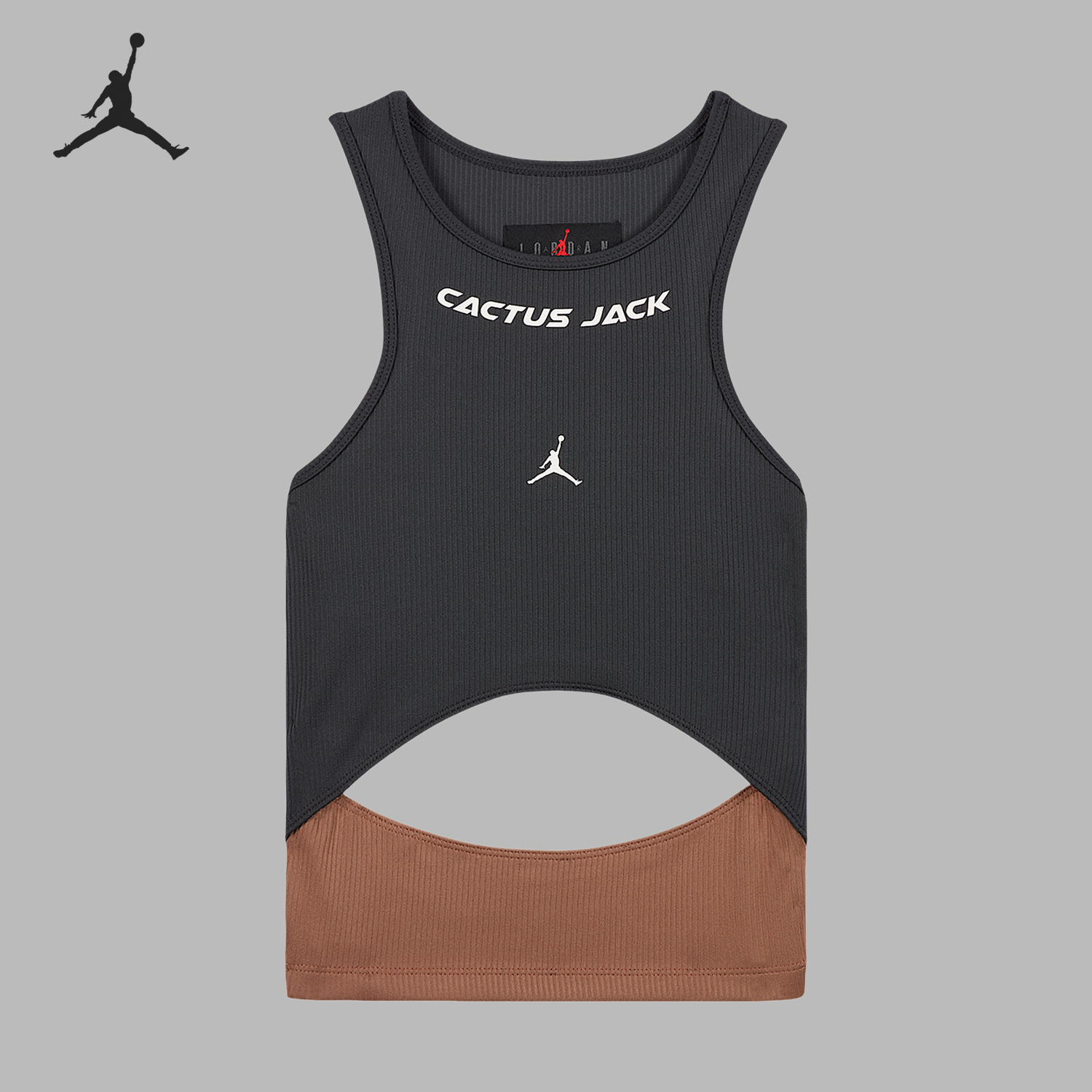 Nike/耐克正品2025 JORDAN女士印花无袖运动圆领T恤DX6172-070