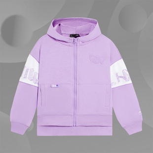 女中大童休闲运动宽松开衫 新款 卫衣外套YWDS282 李宁正品 Lining