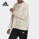 阿迪达斯正品 SWT Adidas 女士休闲卫衣套头衫 H10237