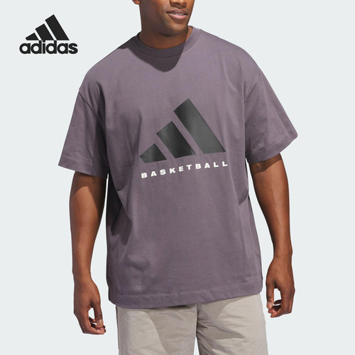Adidas/阿迪达斯官方正品2025男女跑步运动健身透气短袖JC7834