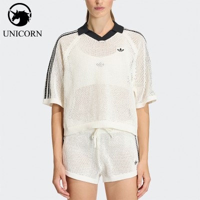Adidas/阿迪达斯正品三叶草女子运动针织经典半袖POLO衫KC6490