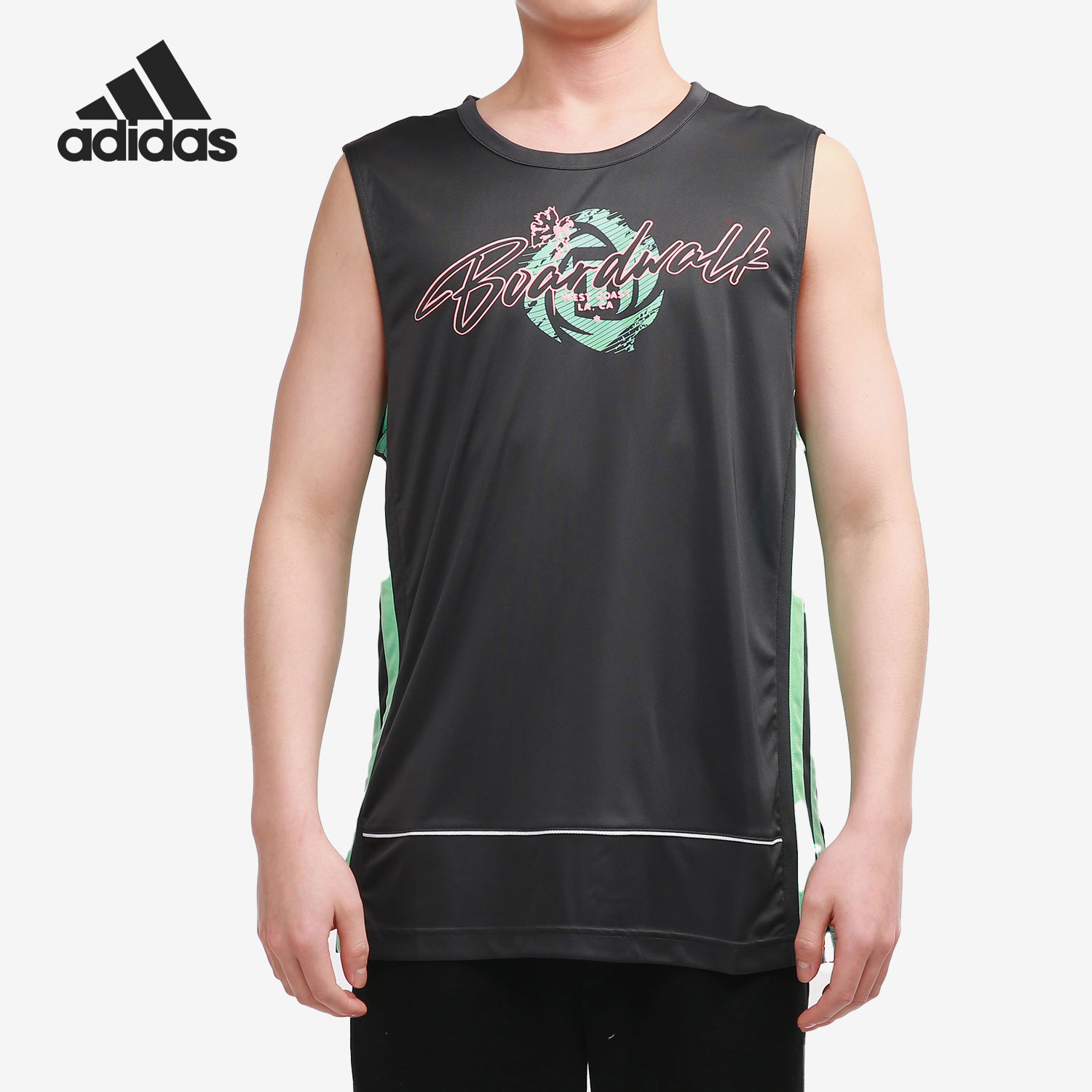 Adidas/阿迪达斯正品男子当季新款罗斯篮球运动服无袖T恤 GP9771