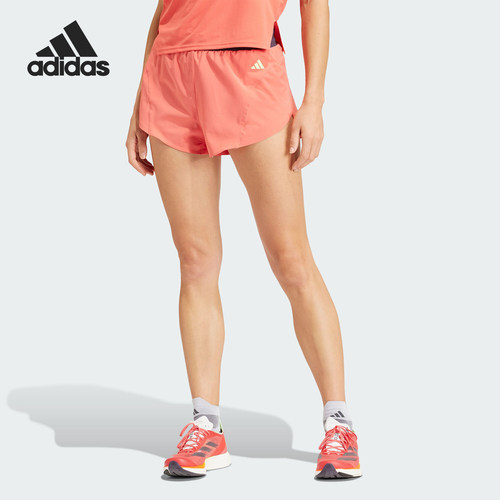 Adidas/阿迪达斯正品新款女士梭织透气跑步运动短裤IU0706