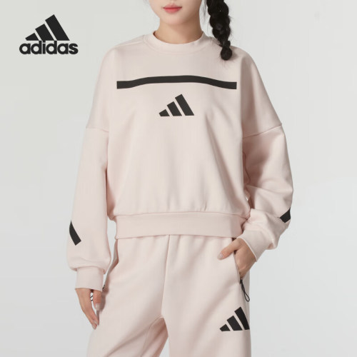 阿迪达斯女士训练运动卫衣