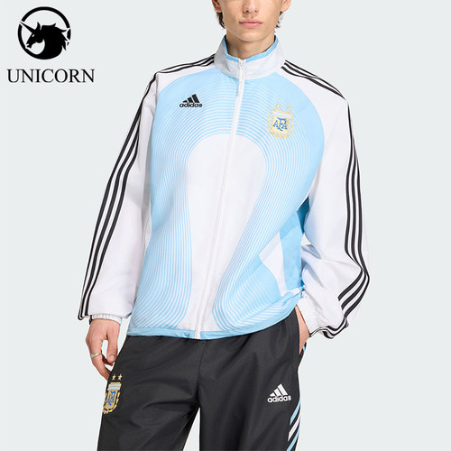 Adidas/阿迪达斯官方正品2026春季款男士立领足球运动外套JM1091