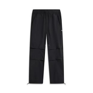 李宁正品 AYKV075 反伍BADFIVE男子直筒冰感透气宽松运动梭织长裤