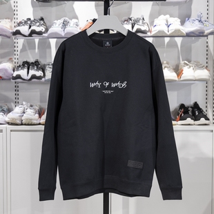 加绒保暖宽松休闲套头卫衣AWDT941 李宁正品 韦德系列男女同款