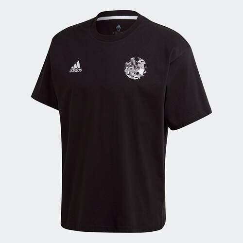 Adidas/阿迪达斯正品男子足球运动休闲圆领透气短袖T恤GK3442