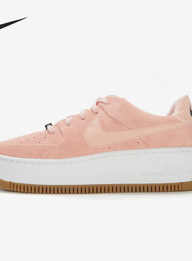Nike/耐克正品AirForce1Sage新款女粉色包裹板鞋AR5339-603