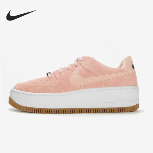 Nike/耐克正品AirForce1Sage新款女粉色包裹板鞋AR5339-603